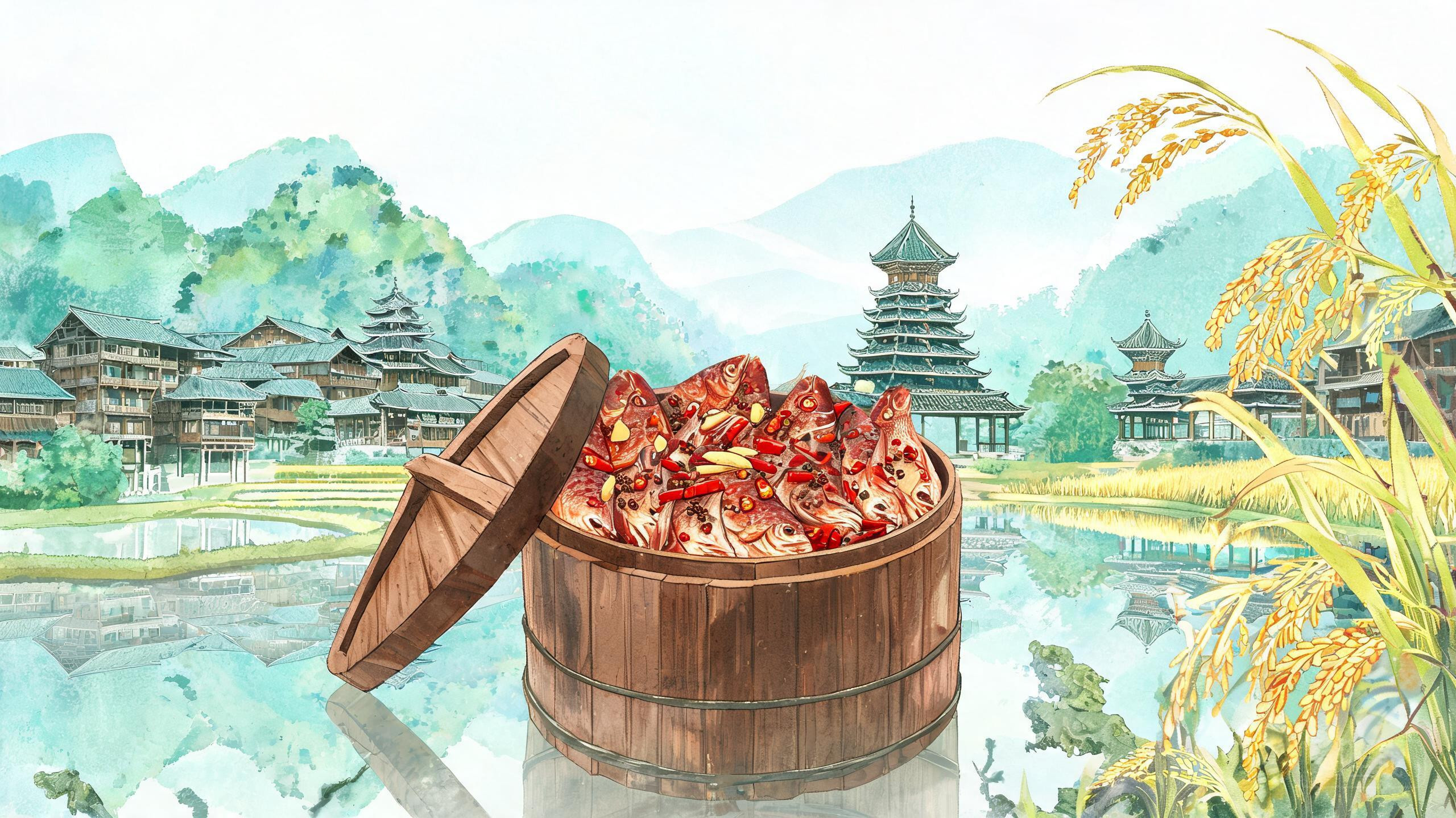 贵州黎平·侗家腌鱼：藏在木桶里经年的山乡珍馐