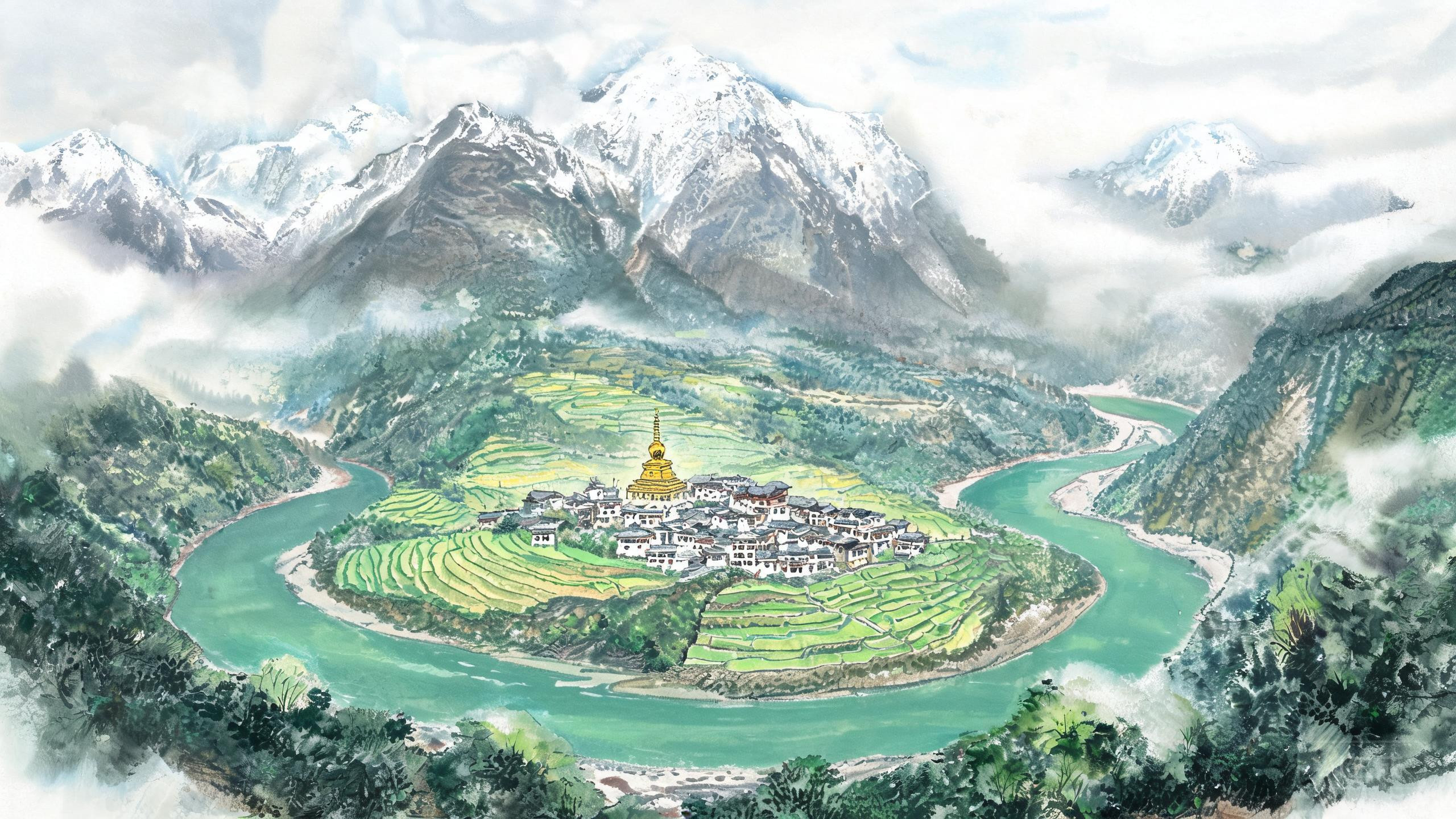 「丙中洛」:藏语