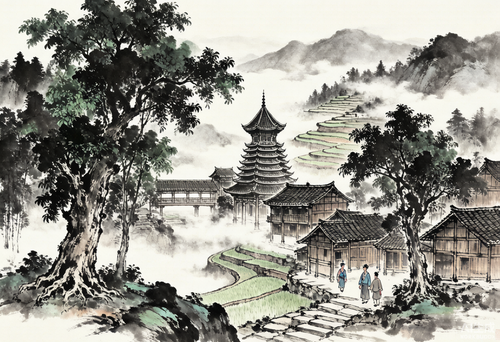 芋头侗寨:通道山巅形如芋头的千年侗族村寨