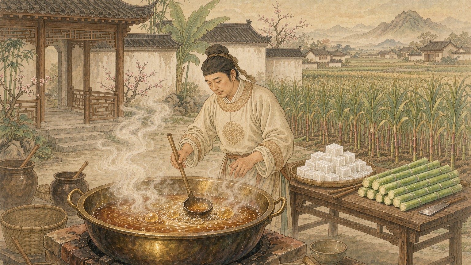 古人的糖竟是进口货？唐太宗派人去印度学熬糖，一口白糖明朝人等了上千年