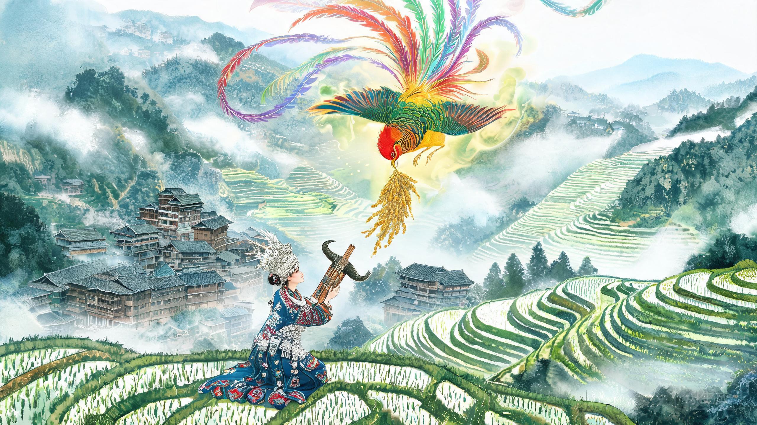 锦鸡神鸟衔来金谷种：贵州丹寨苗人为何把芦笙舞跳给一只山鸟