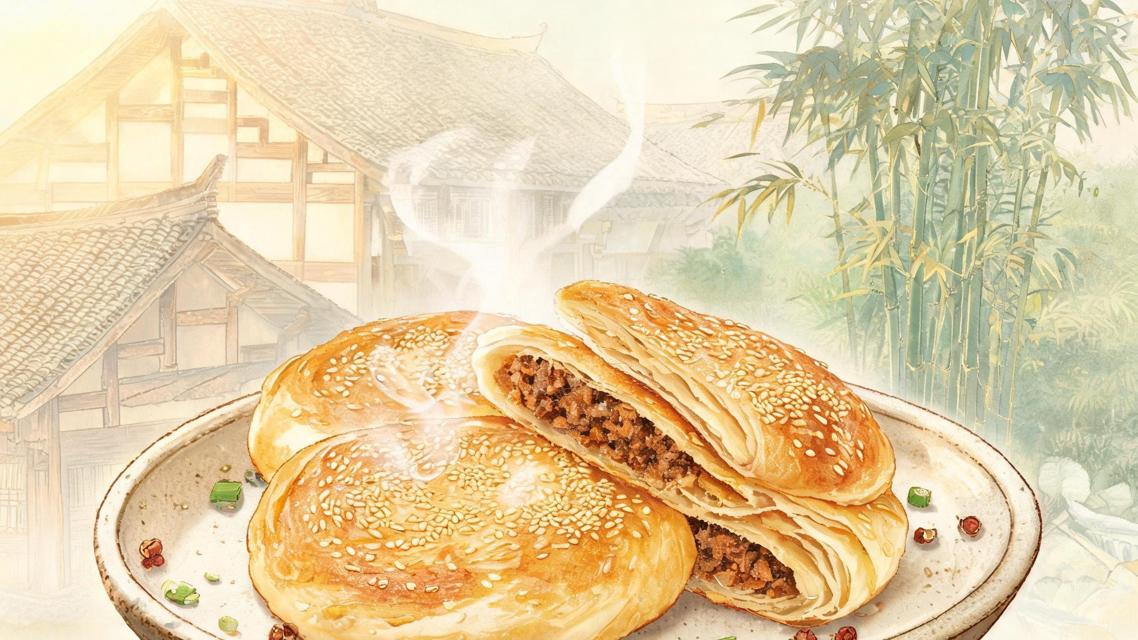姜维屯兵烙出的那张饼:彭州军屯锅盔,为什么能酥到掉渣