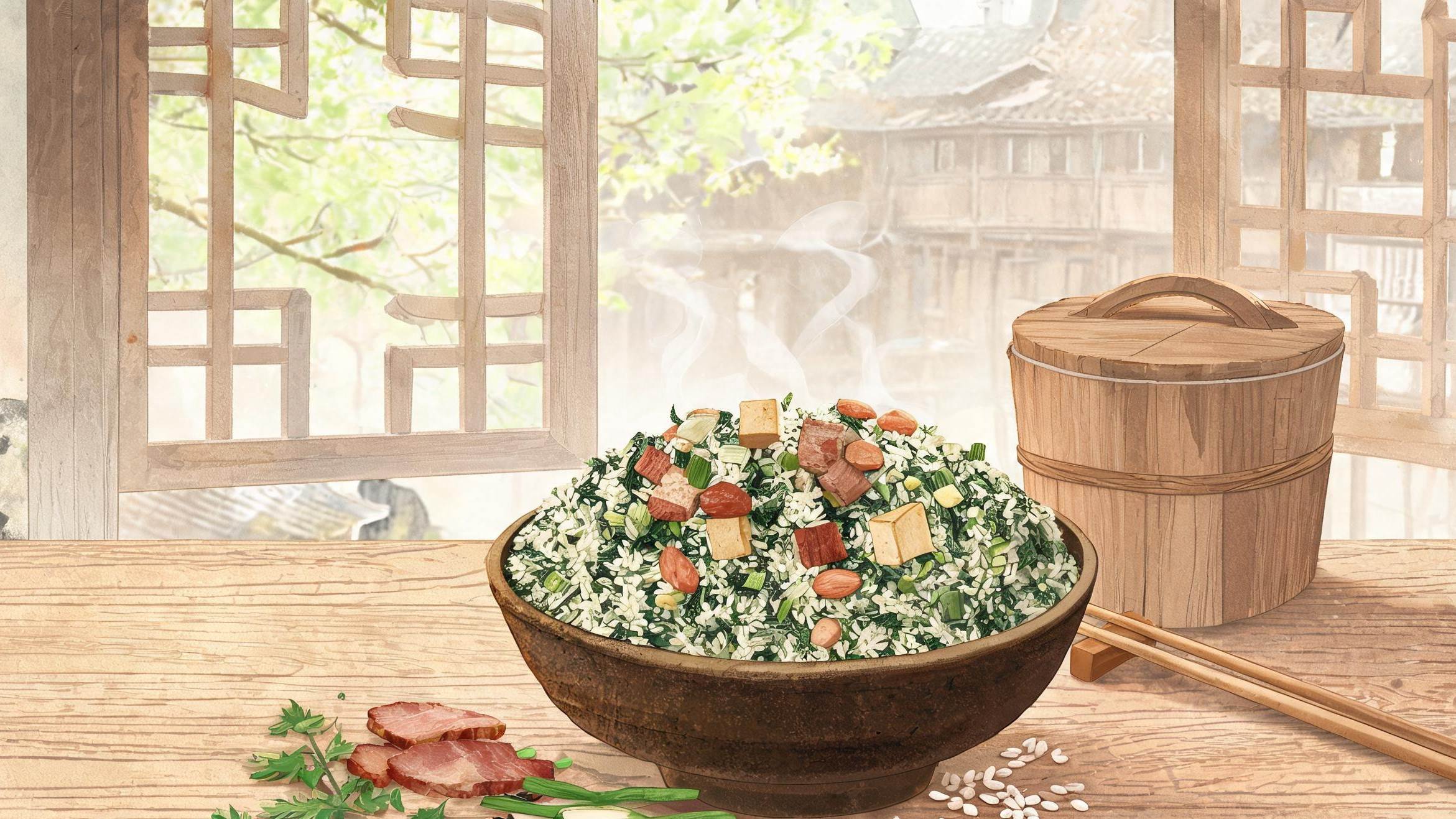 立春后第五个戊日的那一甑饭：湘西社饭，为什么敬过土地神才敢动筷