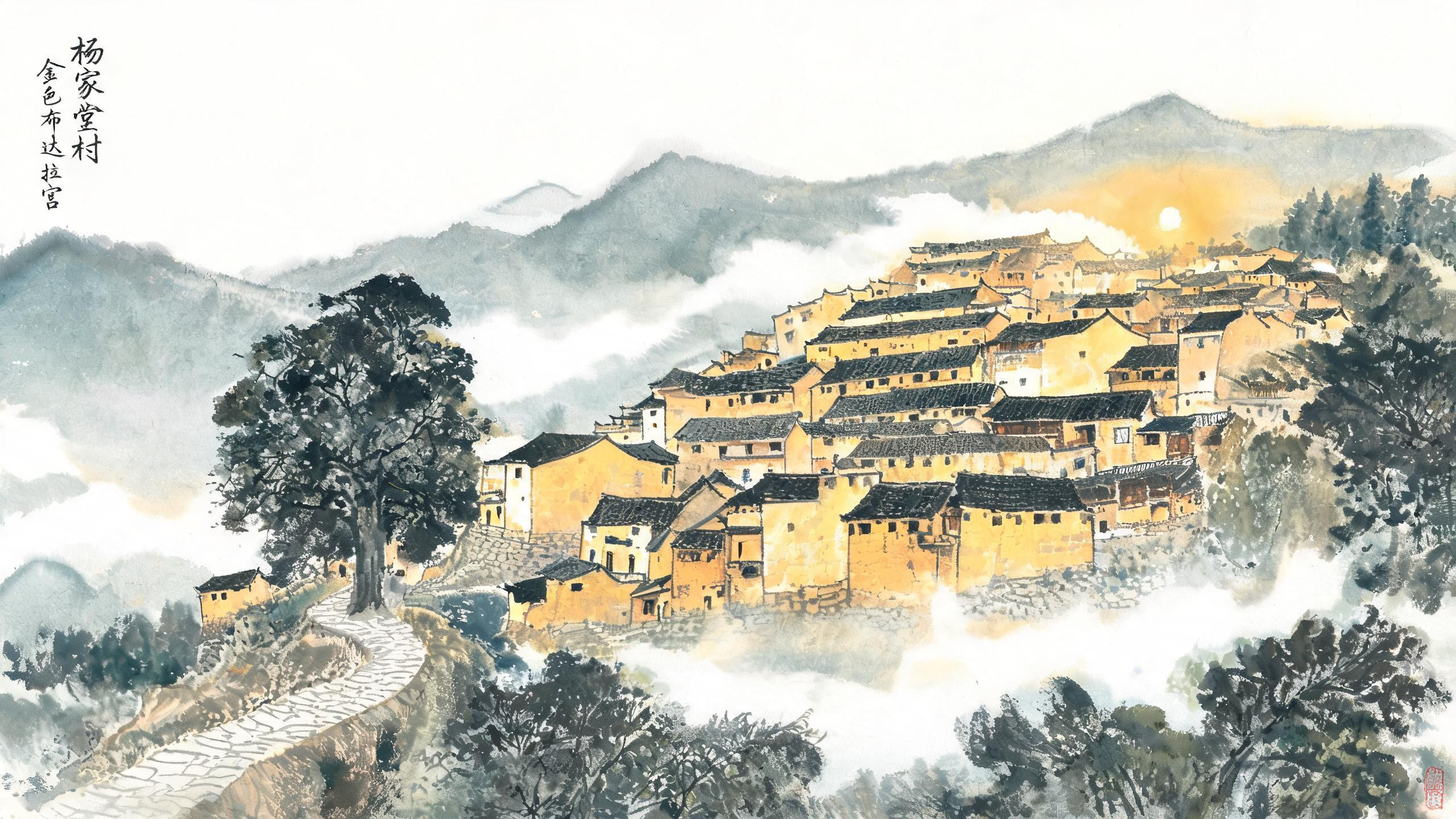 杨家堂村:藏在深山的金色布达拉宫,宋氏先祖的仙人指路传说