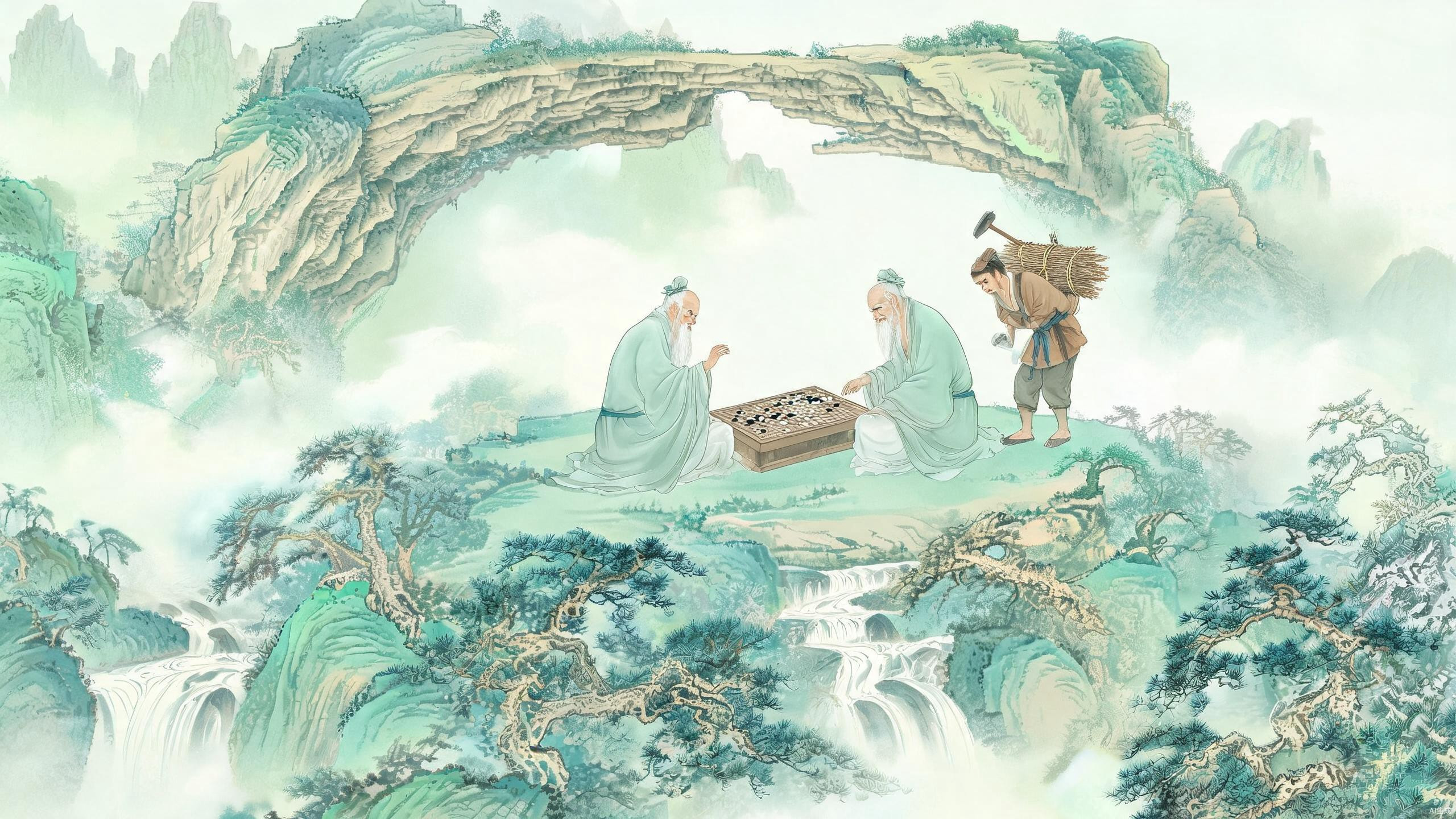 烂柯山:樵夫观棋一局烂柯,人间已过数百年