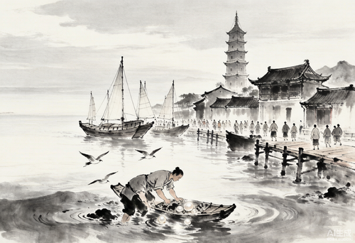 合浦:江海交汇处,