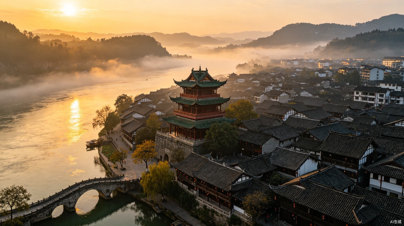 阆中:嘉陵江畔的风水古城