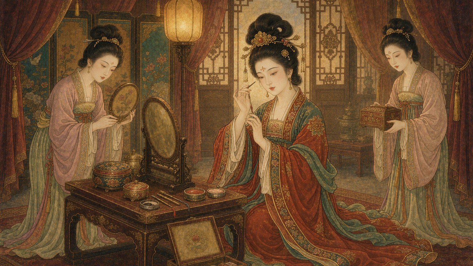 唐朝女子化妆有多狠?脸上贴金箔、嘴角点黑点,白居易气得专门写诗骂