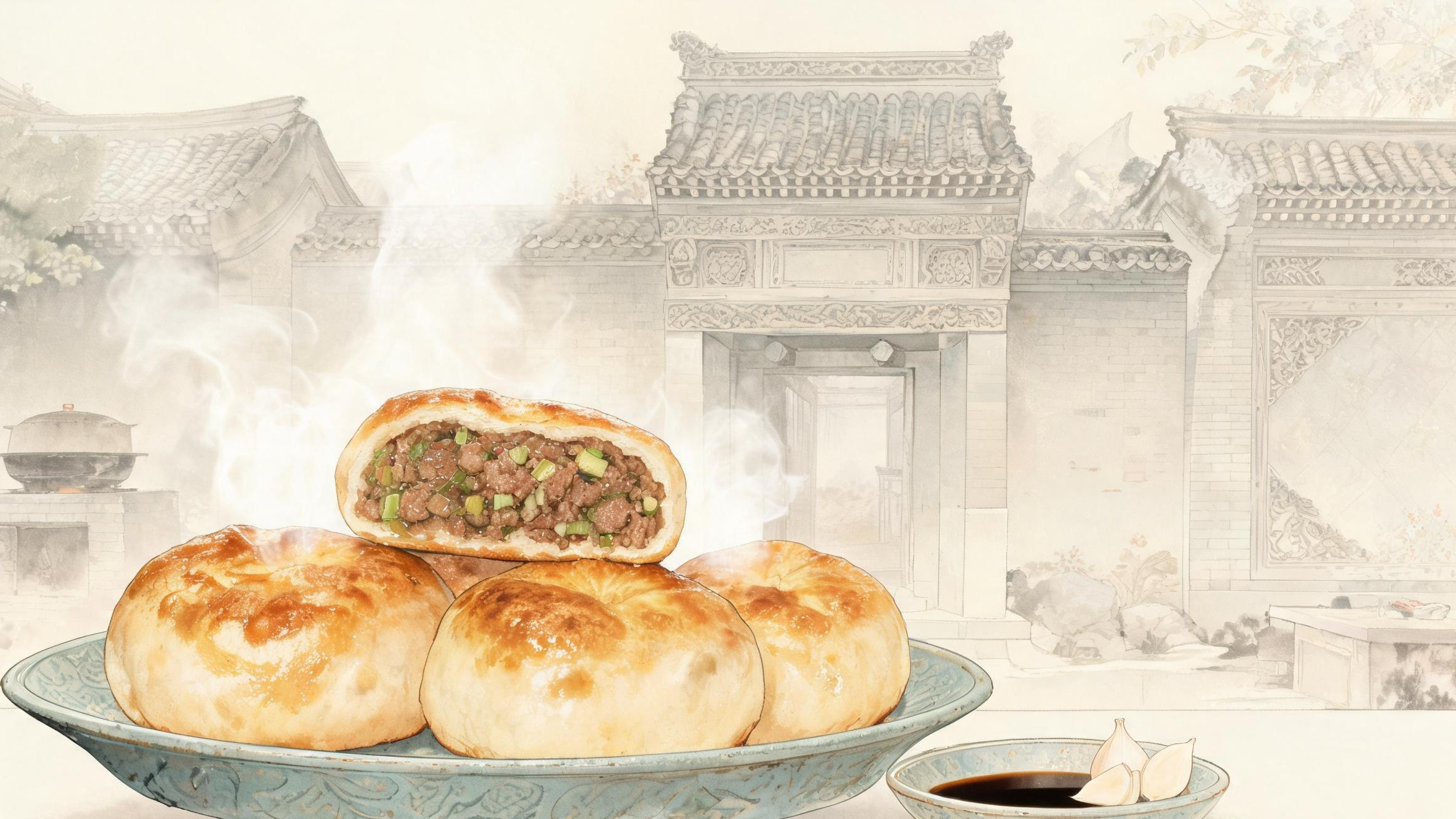 紫禁城门上的那颗肉饼:老北京门钉肉饼的油香传说