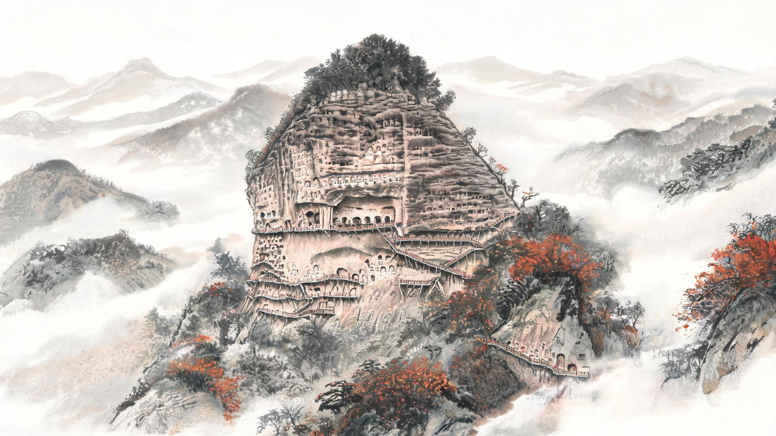 麦积山:一座麦垛形的山,藏着千年佛国