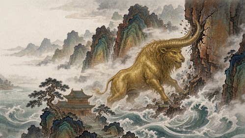 黄牛岩上的神牛:大禹治水时那头撞开三峡的牛,为何最后化成了石头