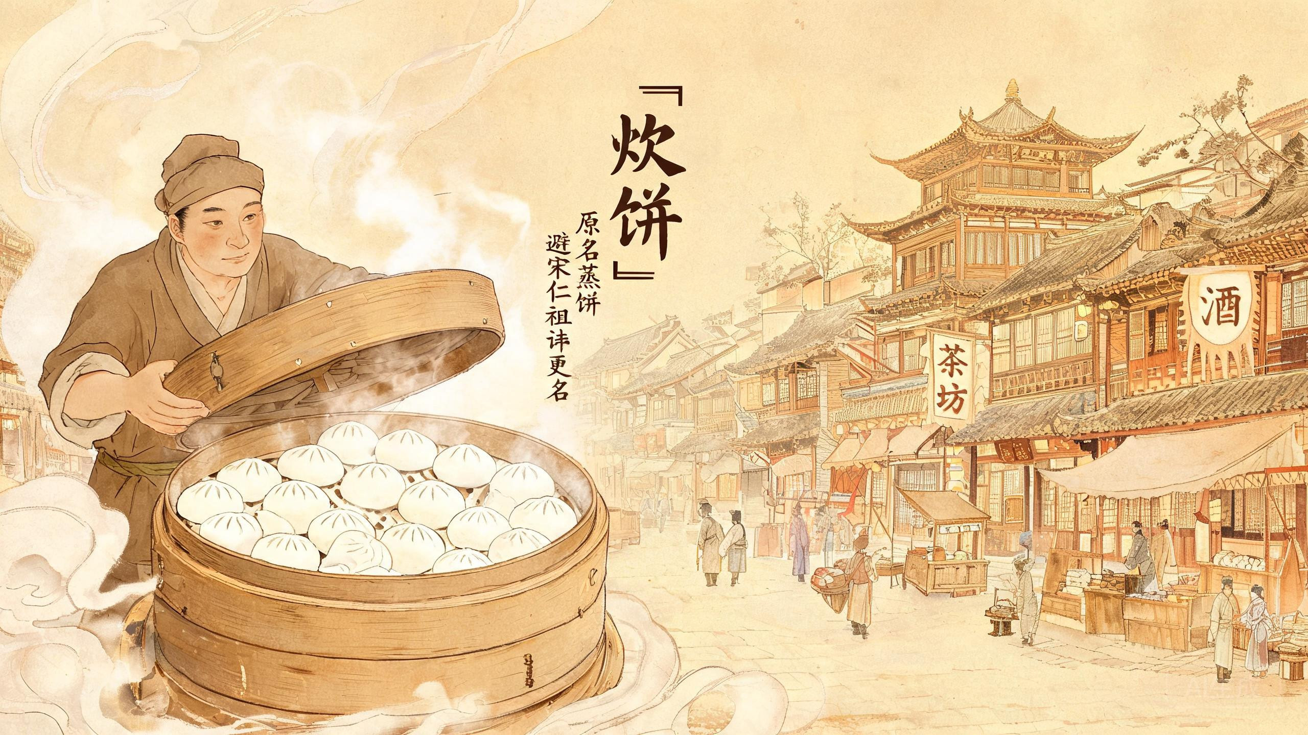 开封「炊饼」:因为皇帝名叫「祯」,蒸饼只好改了姓