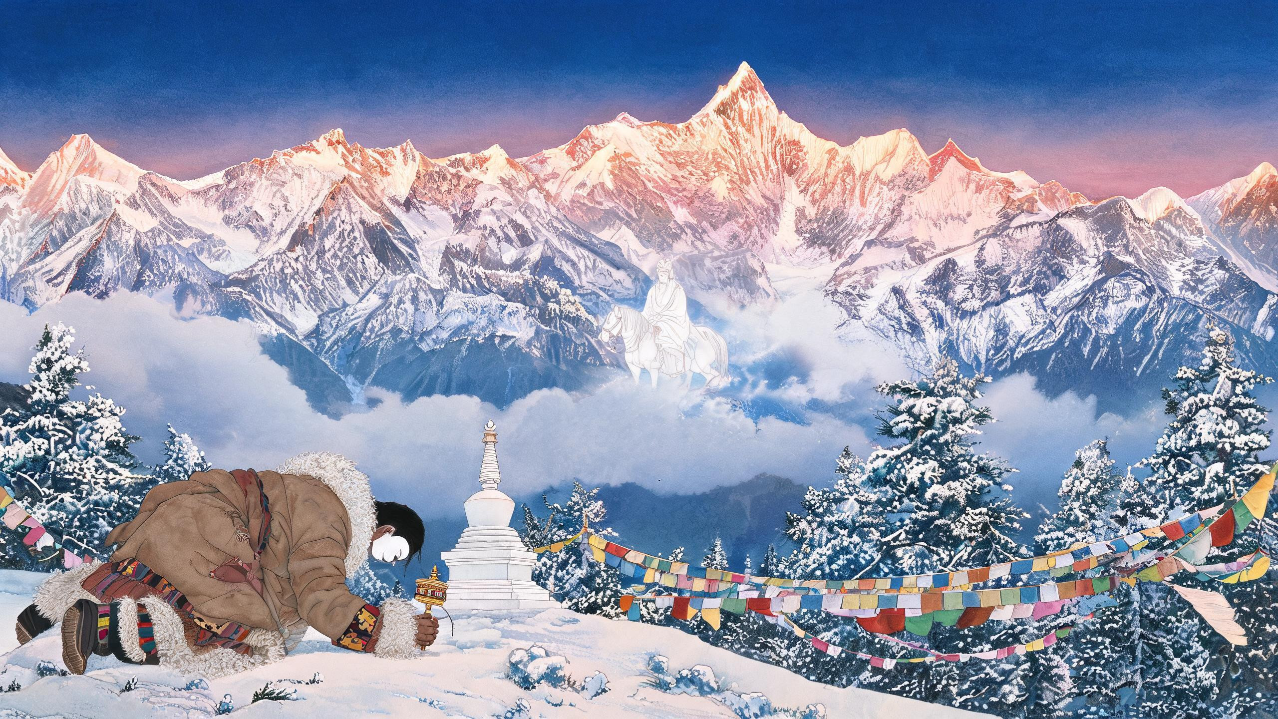 卡瓦格博:不容登顶的神山——日照金山里的山神之怒